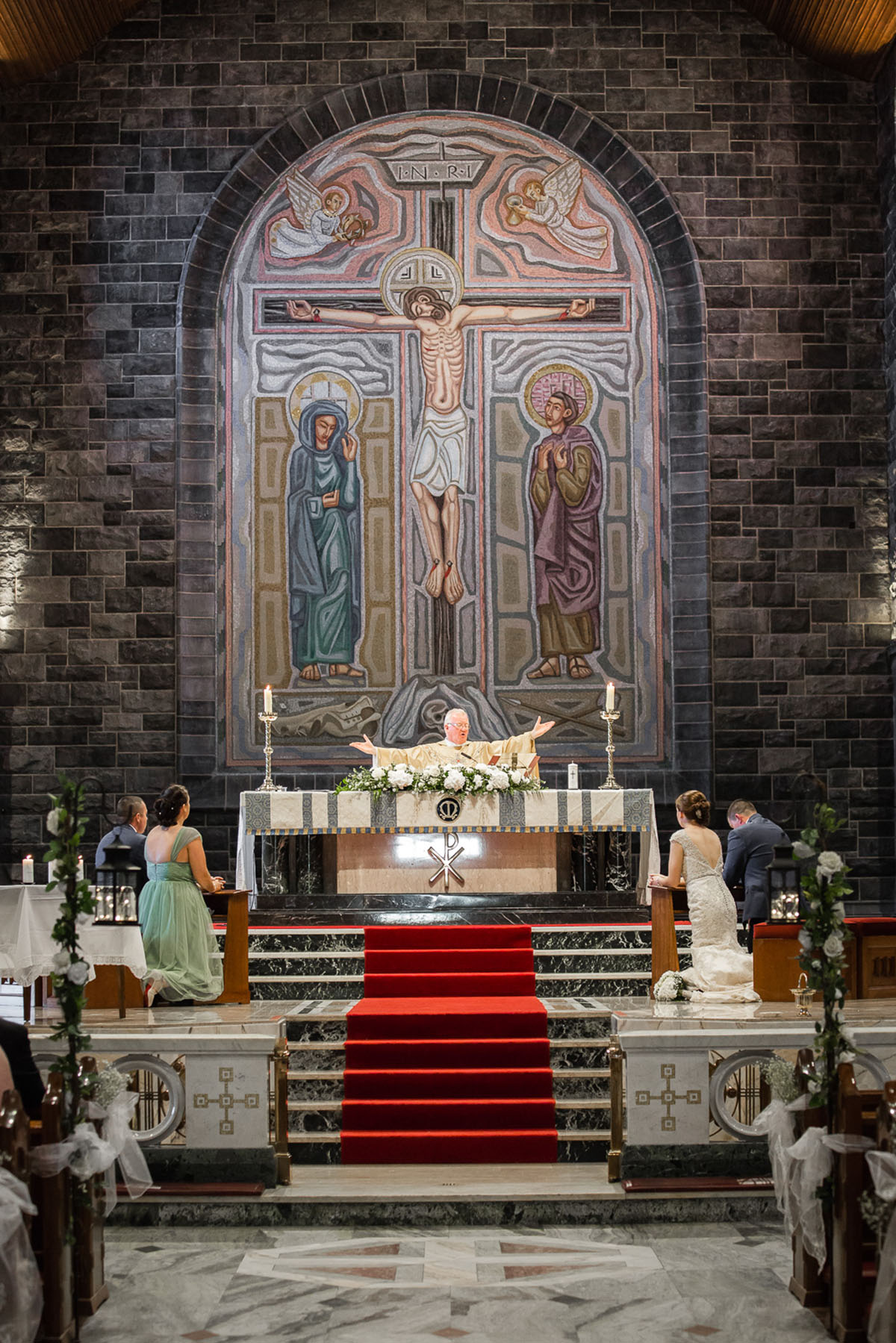 Wedding Image taken at a Galway Cathedral Wedding