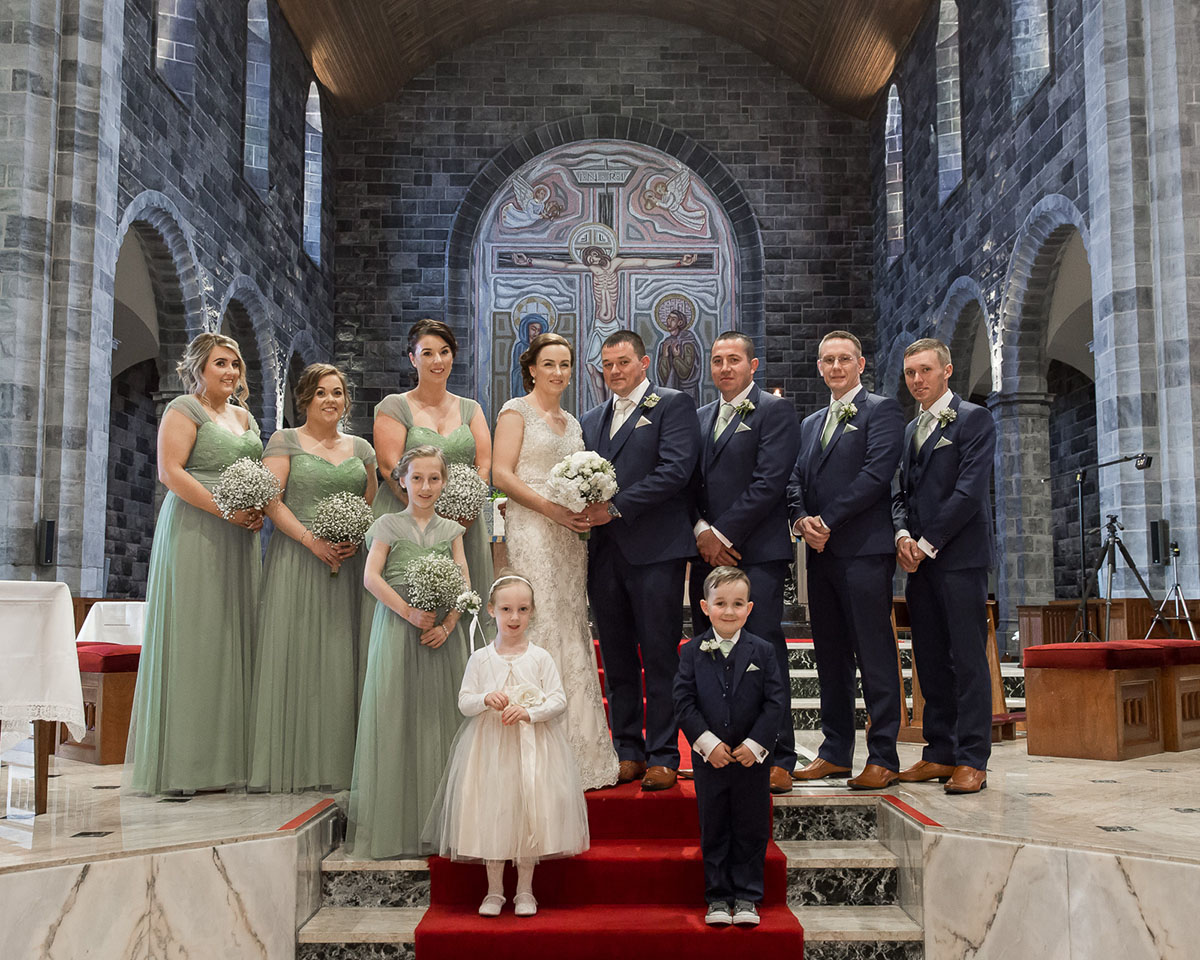 Wedding Image taken at a Galway Cathedral Wedding