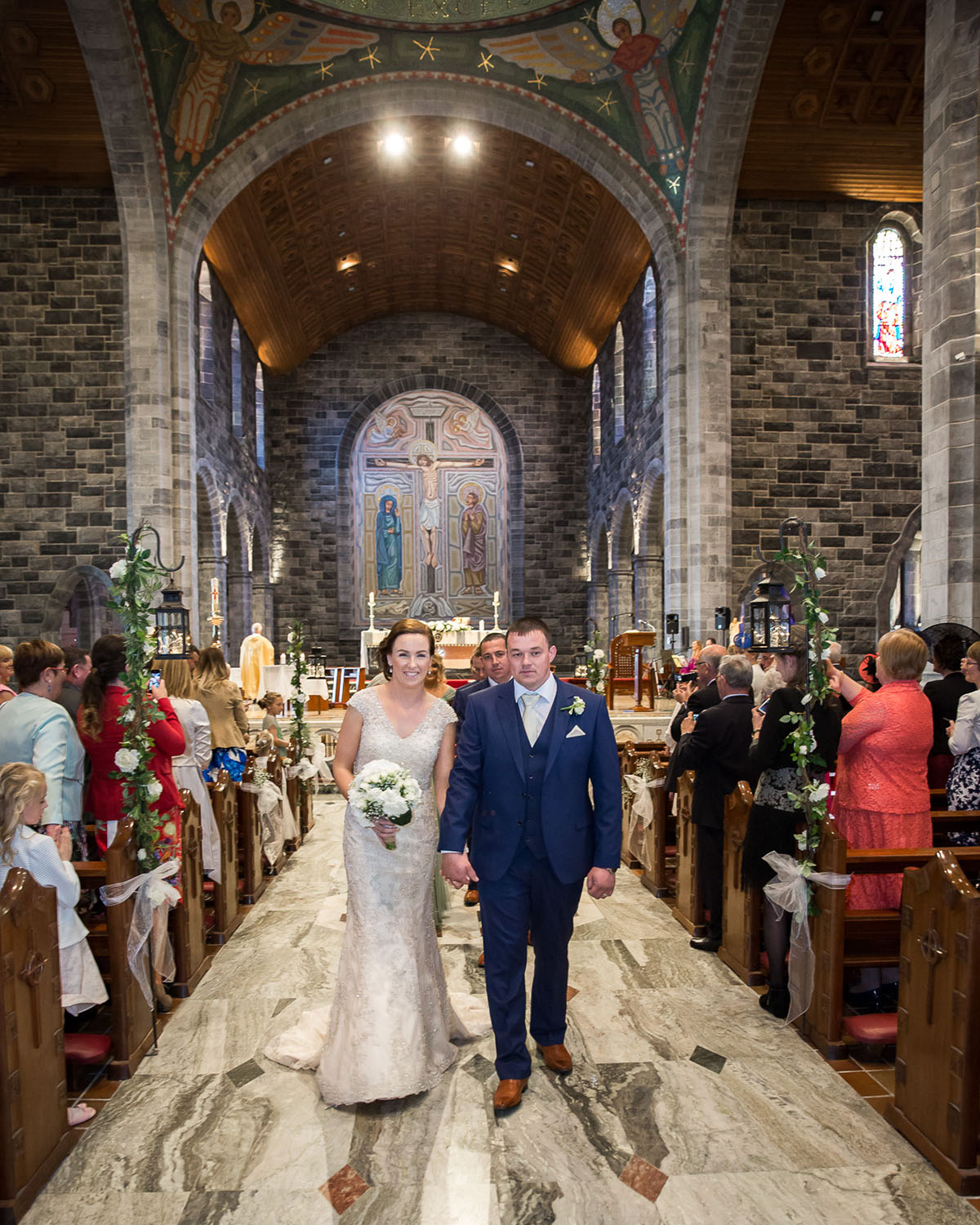 Wedding Image taken at a Galway Cathedral Wedding