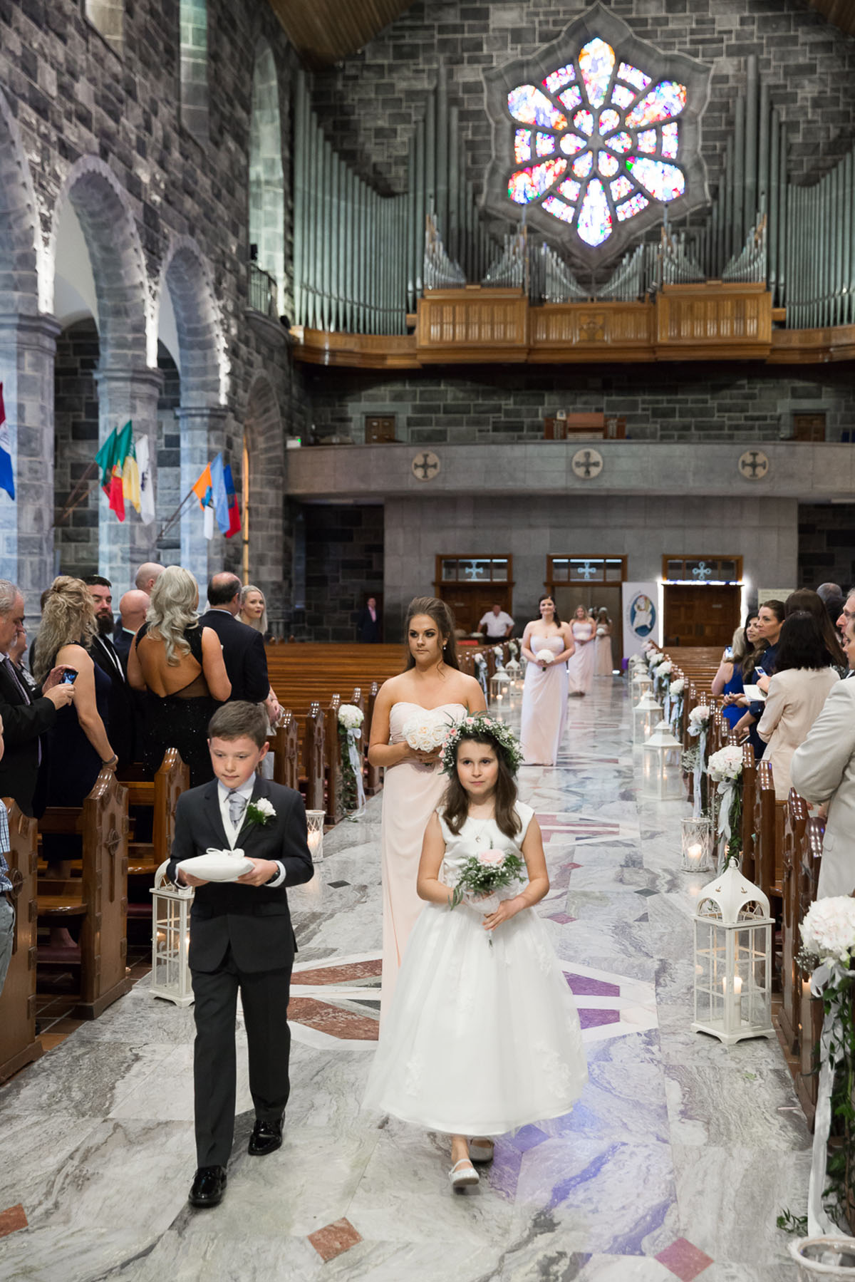 Wedding Image taken at a Galway Cathedral Wedding