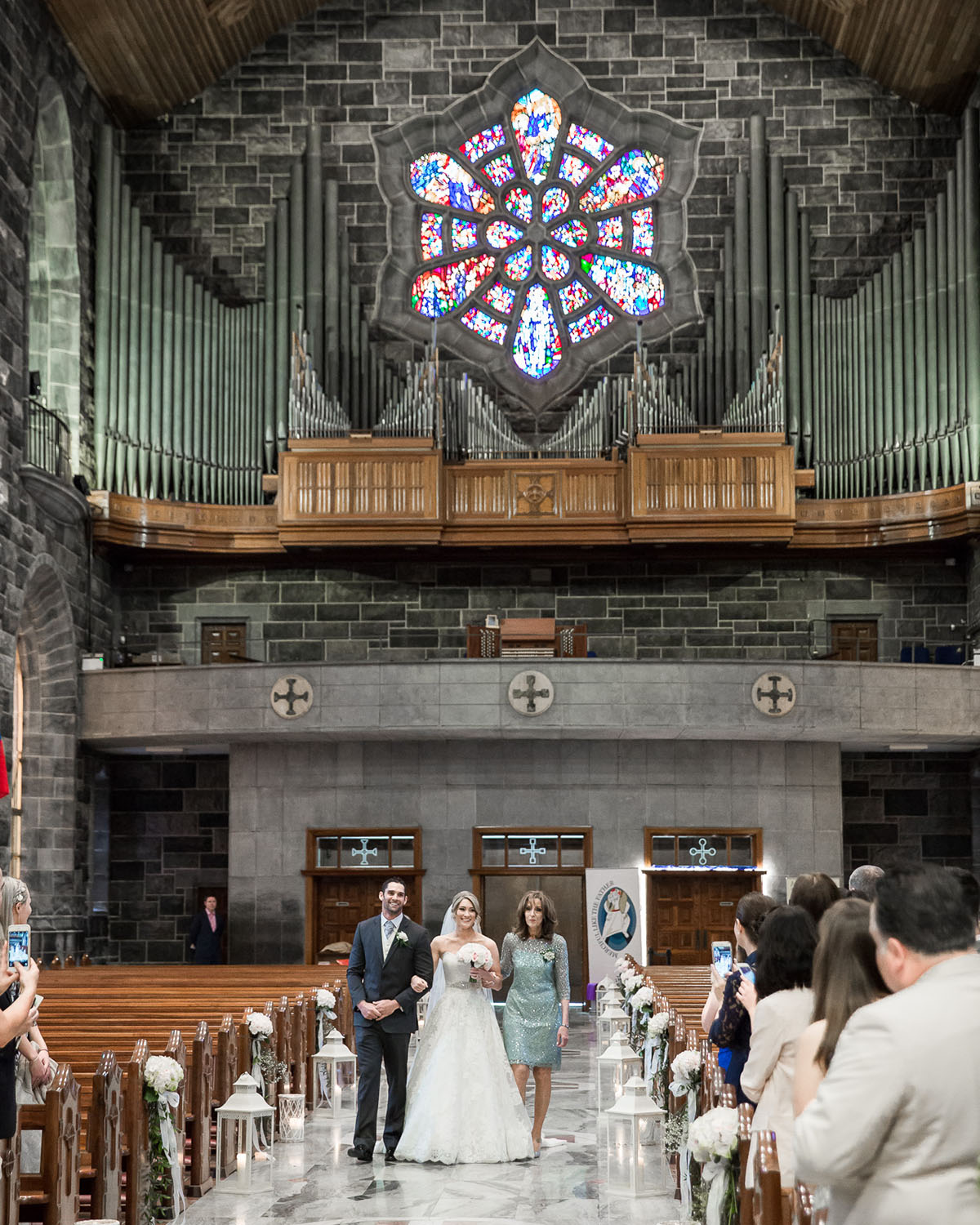 Wedding Image taken at a Galway Cathedral Wedding