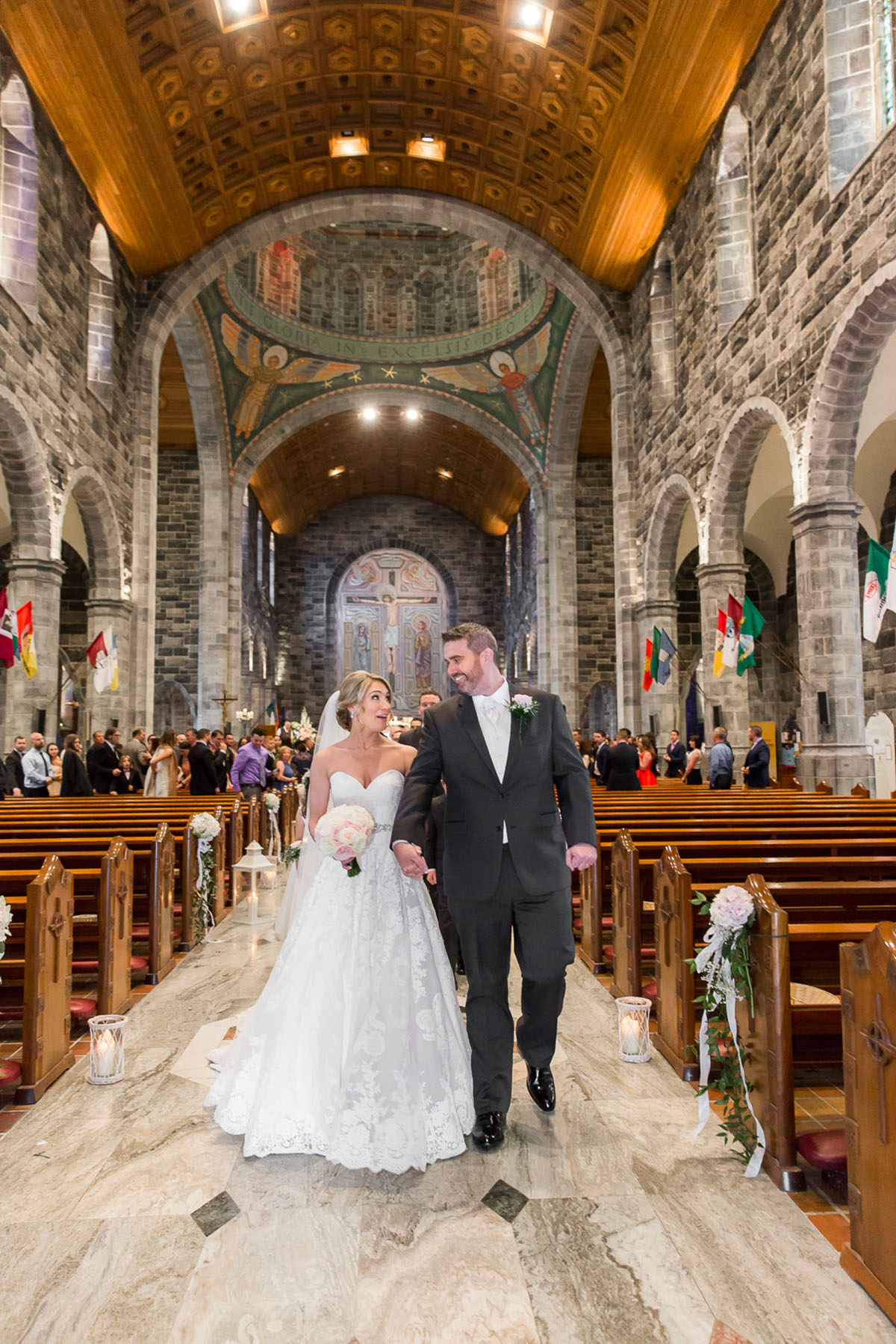 Wedding Image taken at a Galway Cathedral Wedding