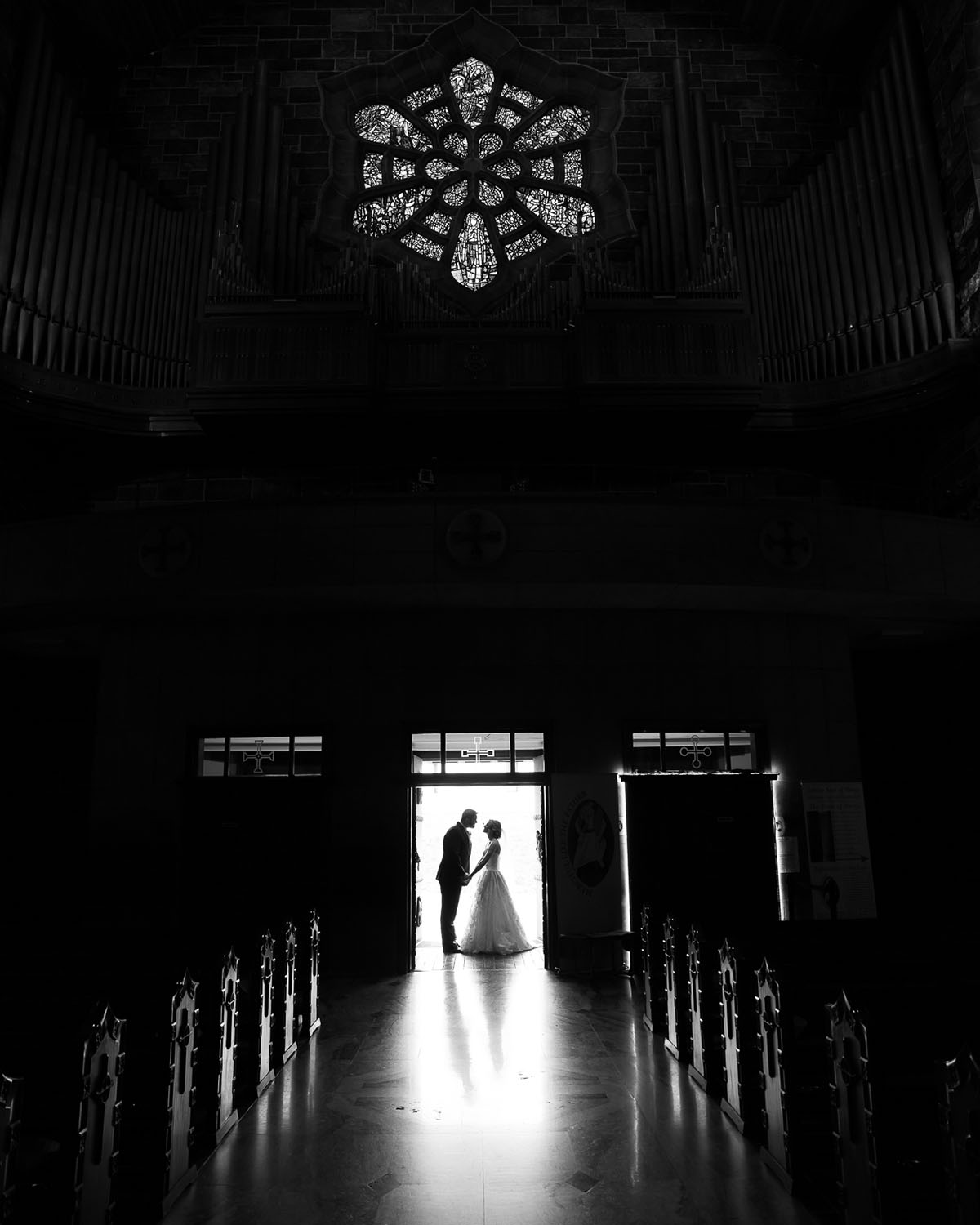 Wedding Image taken at a Galway Cathedral Wedding