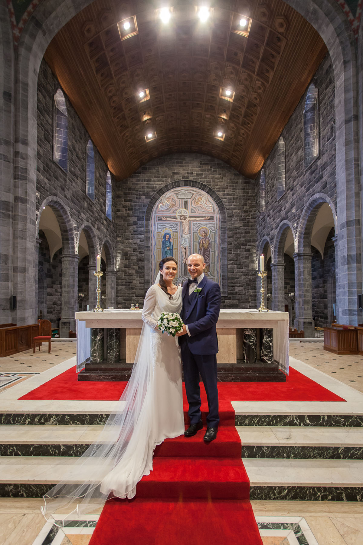 Wedding Image taken at a Galway Cathedral Wedding