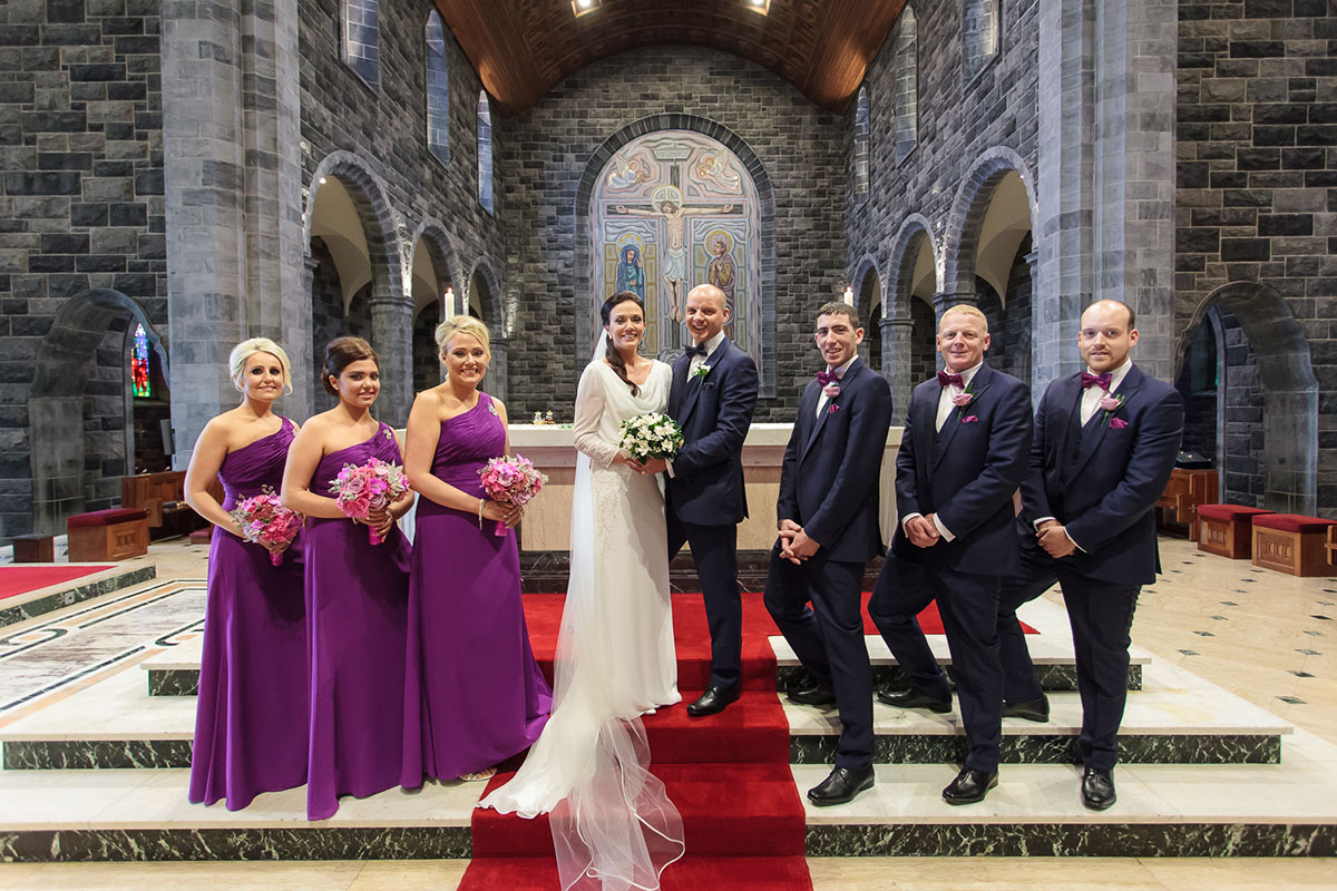 Wedding Image taken at a Galway Cathedral Wedding