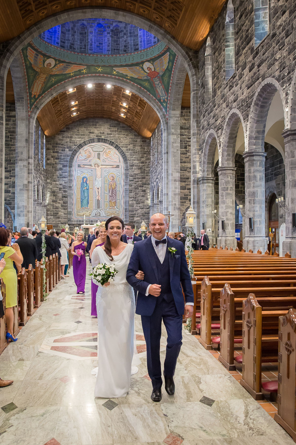 Wedding Image taken at a Galway Cathedral Wedding