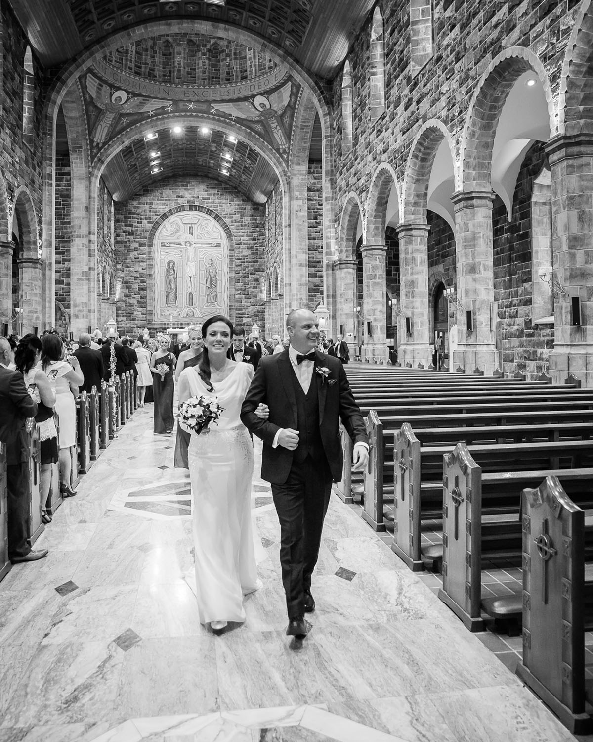 Wedding Image taken at a Galway Cathedral Wedding